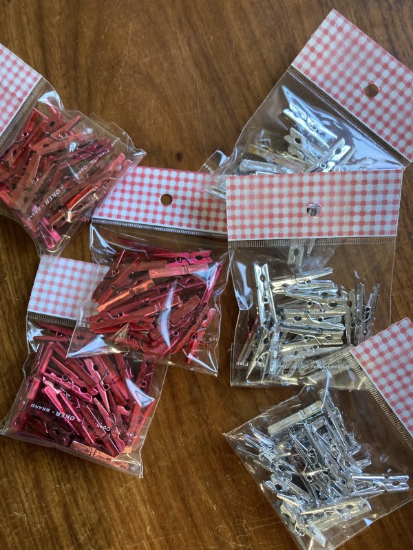Metallic Mini Pegs (20 Pack)