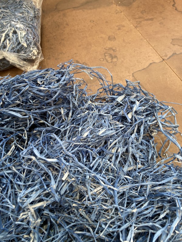 Blue Raffia