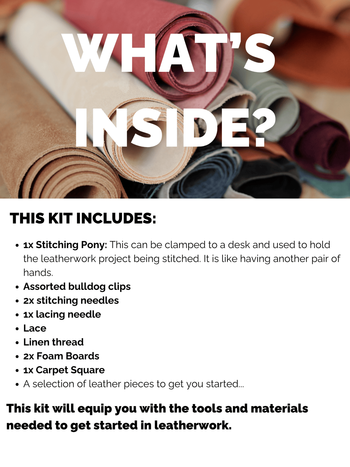 Leather Stitching Kit – Reverse Garbage