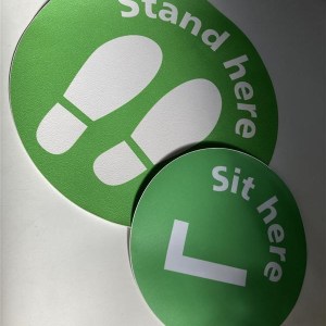 Stand & Sit Here Stickers